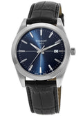  Shop Authentic Tissot Gentlemen Blue Dial Black Leather Strap Watch for Men - T127.410.16.041.01 - Luxxuri