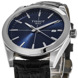  Shop Authentic Tissot Gentlemen Blue Dial Black Leather Strap Watch for Men - T127.410.16.041.01 - Luxxuri