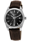  Shop Authentic Tissot Gentlemen Black Dial Brown Leather Strap Watch for Men - T127.410.16.051.01 - Luxxuri