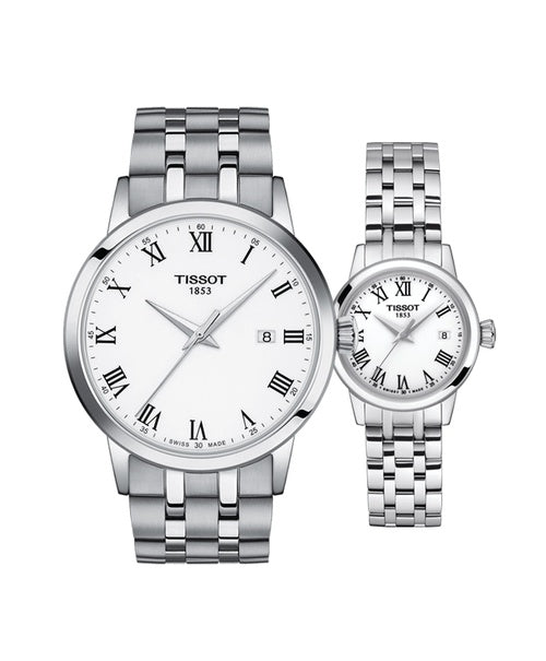  Shop Authentic Tissot Classic Dream Lady Stainless Steel Watch For Women - T129.210.11.013.00 - Luxxuri