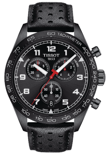  Shop Authentic Tissot T Sport PRS 516 Chronograph Black Dial Black Leather Strap Watch for Men - T131.617.36.051.00 - Luxxuri