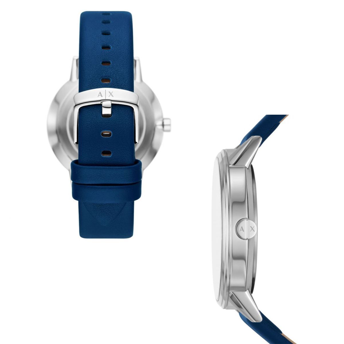  Shop Authentic Armani Exchange Cayde Chronograph Blue Dial Blue Leather Strap Watch for Men - AX2746 - Luxxuri