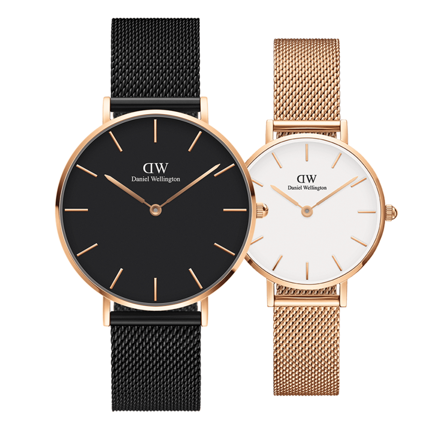  Shop Authentic Daniel Wellington Petite Ashfield Black Dial Black Mesh Strap Watch for Women - DW00100307 - Luxxuri