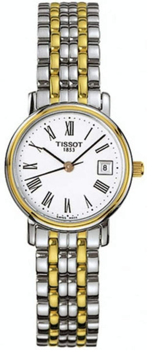  Shop Authentic Tissot T Classic Desire Two Tone Quartz Watch For Women - T52.2.281.13 - Luxxuri