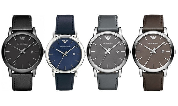  Shop Authentic Emporio Armani Classic Quartz Brown Dial Brown Leather Strap Watch For Men - AR1729 - Luxxuri