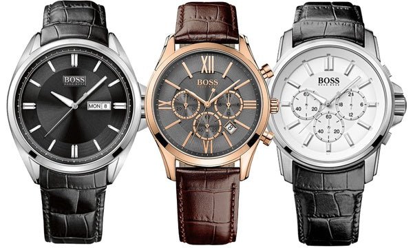  Shop Authentic Hugo Boss Jet Grey Dial Brown Leather Strap Watch for Men - 1513281 - Luxxuri