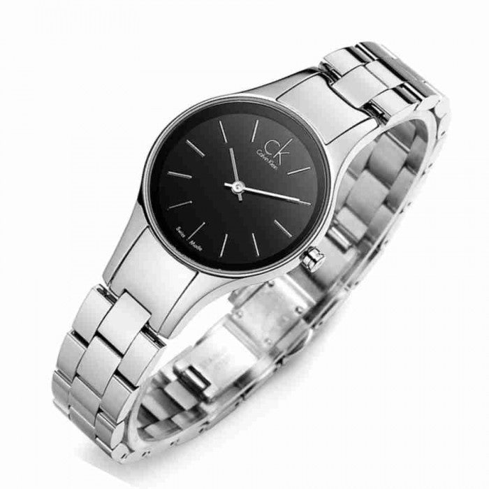  Shop Authentic Calvin Klein Simplicity Black Dial Silver Steel Strap Watch for Women - K4323130 - Luxxuri