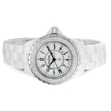  Shop Authentic Chanel J12 Ceramic White Dial White Steel Strap Watch for Women - J12 H0968 - Luxxuri