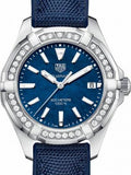  Shop Authentic Tag Heuer Aquaracer Quartz Diamonds Blue Dial Blue Nylon Strap Watch for Women - WAY131N.FT6091 - Luxxuri