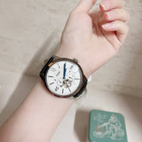  Shop Authentic Fossil Townsman Automatic Chronograph White Dial Blue Leather Strap Watch for Men - ME3167 - Luxxuri
