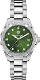  Shop Authentic Tag Heuer Aquaracer Diamonds Emerald Green Dial Watch for Women - WBD1316.BA0740 - Luxxuri