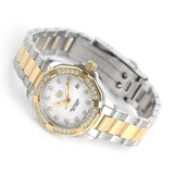  Shop Authentic Tag Heuer Aquaracer Quartz Diamonds Mother of Pearl Dial Two Tone Steel Strap Watch for Women - WBD1423.BB0321 - Luxxuri