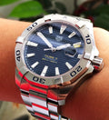  Shop Authentic Tag Heuer Aquaracer Blue Dial Watch for Men - WAY2012.BA0927 - Luxxuri