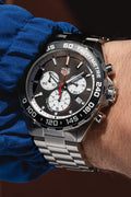  Shop Authentic Tag Heuer Formula 1 Chronograph Black Dial Silver Steel Strap Watch for Men - CAZ101E.BA0842 - Luxxuri