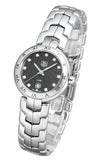  Shop Authentic Tag Heuer Link Quartz Diamonds Black Dial Silver Steel Strap Watch for Women - WAT1410.BA0954 - Luxxuri