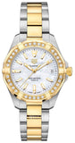  Shop Authentic Tag Heuer Aquaracer Diamonds Mother of Pearl Dial Two Tone Steel Strap Watch for Women - WBD1321.BB0320 - Luxxuri