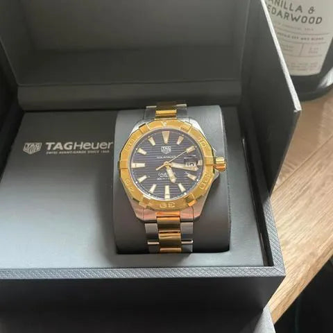  Shop Authentic Tag Heuer Aquaracer Calibre 5 Blue Dial Two Tone Steel Strap Watch for Women - WBD2120.BB0930 - Luxxuri