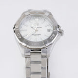  Shop Authentic Tag Heuer Aquaracer Mother of Pearl Dial Silver Steel Strap Watch for Women - WBD131A.BA0748 - Luxxuri
