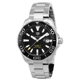  Shop Authentic Tag Heuer Aquaracer Caliber 5 Black Dial Silver Steel Strap Watch for Men - WAY201A .BA0927 - Luxxuri