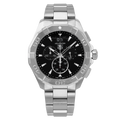  Shop Authentic Tag Heuer Aquaracer Chronograph Black Dial Silver Steel Strap Watch for Men - CAY1110.BA0927 - Luxxuri