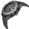 Tag Heuer Aquaracer Automatic Chronograph Special Edition Titanium Grey Dial Black Leather Strap Watch for Men - CAY218B.FC6370
