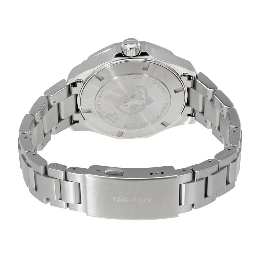  Shop Authentic Tag Heuer Aquaracer Automatic Black Dial Silver Steel Strap Watch for Men - WAY2010.BA0927 - Luxxuri