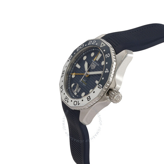  Shop Authentic Tag Heuer Aquaracer Professional 300 GMT Automatic Blue Dial Blue Rubber Strap Watch for Men - WBP2010.FT6198 - Luxxuri
