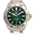  Shop Authentic Tag Heuer Aquaracer Professional 200 Automatic Green Dial Silver Steel Strap Watch for Men - WBP2115.BA0627 - Luxxuri