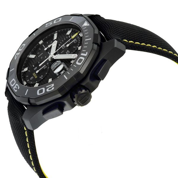  Shop Authentic Tag Heuer Aquaracer PVD Black Dial Watch for Men - CAY218A.FC6361 - Luxxuri