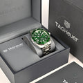  Shop Authentic Tag Heuer Aquaracer Calibre 5 Green Dial Silver Steel Strap Watch for Men - WAY201S.BA0927 - Luxxuri