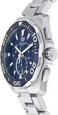  Shop Authentic Tag Heuer Aquaracer Blue Dial SIlver Steel Strap Watch for Men - CAY111B.BA0927 - Luxxuri