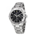  Shop Authentic Tag Heuer Aquaracer Automatic Chronograph Black Dial Silver Steel Strap Watch for Men - CAY2110.BA0927 - Luxxuri
