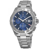  Shop Authentic Tag Heuer Aquaracer Caliber 16 Automatic Chronograph Blue Dial Silver Steel Strap Watch for Men - CAY2112.BA0927 - Luxxuri