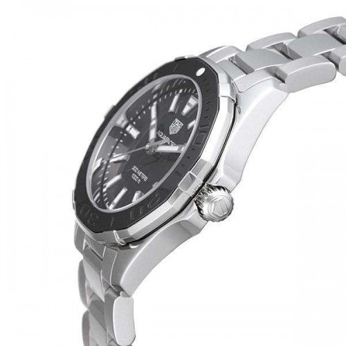  Shop Authentic Tag Heuer Aquaracer Quartz Black Dial Silver Steel Strap Watch for Women - WAY131K.BA0748 - Luxxuri