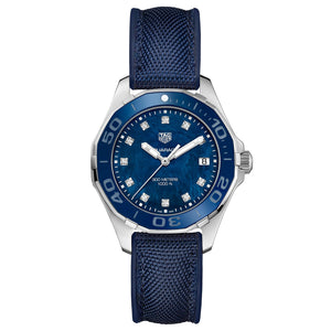  Shop Authentic Tag Heuer Aquaracer Blue Mother of Pearl Dial Watch for Women - WAY131L.FT6091 - Luxxuri