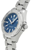  Shop Authentic Tag Heuer Aquaracer Blue Dial Silver Steel Strap Watch for Women - WBD1412.BA0741 - Luxxuri