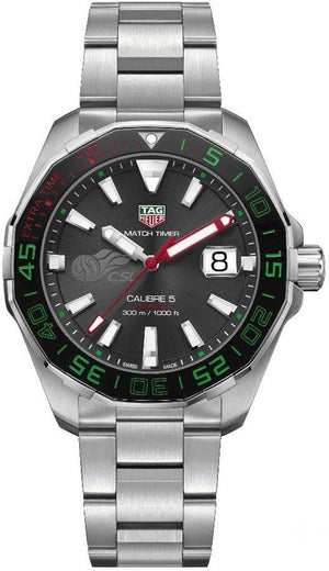  Shop Authentic Tag Heuer Calibre 5 Match Timer CSL Edition Automatic Black Dial Silver Steel Strap Watch for Men – WAY201E.BA0927 - Luxxuri