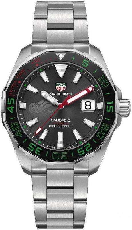  Shop Authentic Tag Heuer Calibre 5 Match Timer CSL Edition Automatic Black Dial Silver Steel Strap Watch for Men – WAY201E.BA0927 - Luxxuri