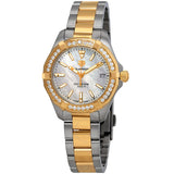  Shop Authentic Tag Heuer Aquaracer Diamonds Mother of Pearl Dial Two Tone Steel Strap Watch for Women - WBD1321.BB0320 - Luxxuri