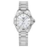  Shop Authentic Tag Heuer Aquaracer Professional 200 Quartz Diamond Mother of Pearl Dial Silver Steel Strap Watch for Women - WBP1416.BA0622 - Luxxuri