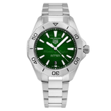  Shop Authentic Tag Heuer Aquaracer Professional 200 Automatic Green Dial Silver Steel Strap Watch for Men - WBP2115.BA0627 - Luxxuri