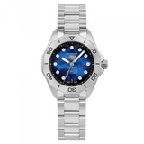  Shop Authentic Tag Heuer Aquaracer Professional 200 Automatic Diamond Blue Dial Silver Steel Strap Watch for Women - WBP2411.BA0622 - Luxxuri