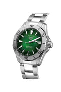  Shop Authentic Tag Heuer Aquaracer Professional 200 Automatic Green Dial Silver Steel Strap Watch for Men - WBP2115.BA0627 - Luxxuri