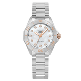  Shop Authentic Tag Heuer Aquaracer Professional 200 Quartz Diamonds White Dial Silver Steel Strap Watch for Women - WBP1450.BA0622 - Luxxuri