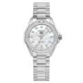  Shop Authentic Tag Heuer Aquaracer Professional 200 Quartz Diamond Mother of Pearl Dial Silver Steel Strap Watch for Women - WBP1417.BA0622 - Luxxuri