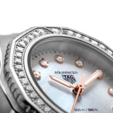  Shop Authentic Tag Heuer Aquaracer Professional 200 Quartz Diamonds Mother of Pearl Dial Silver Steel Strap Watch for Women - WBP1451.BA0622 - Luxxuri