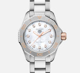  Shop Authentic Tag Heuer Aquaracer Professional 200 Quartz Diamonds White Dial Silver Steel Strap Watch for Women - WBP1450.BA0622 - Luxxuri