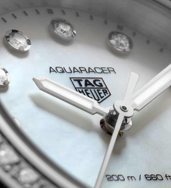  Shop Authentic Tag Heuer Aquaracer Professional 200 Quartz Diamond Mother of Pearl Dial Silver Steel Strap Watch for Women - WBP1417.BA0622 - Luxxuri