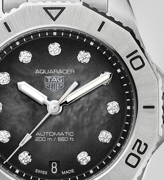  Shop Authentic Tag Heuer Aquaracer Professional 200 Automatic Black Dial Silver Steel Strap Watch for Men - WBP2410.BA0622 - Luxxuri