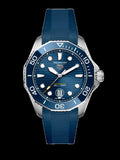  Shop Authentic Tag Heuer Aquaracer Professional 300 Automatic Blue Dial Blue Rubber Strap Watch for Men - WBP201B.FT6198 - Luxxuri